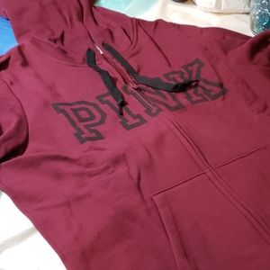 VS PINK Everyday Lounge Full Zip Hoodie L